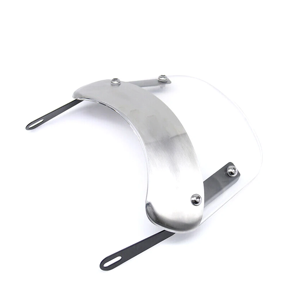 

Durable Motorcycle Styling 5-7 Inch Headlight Windshield Universal Instrument Fairing Deflector Stainless Steel Easy Install