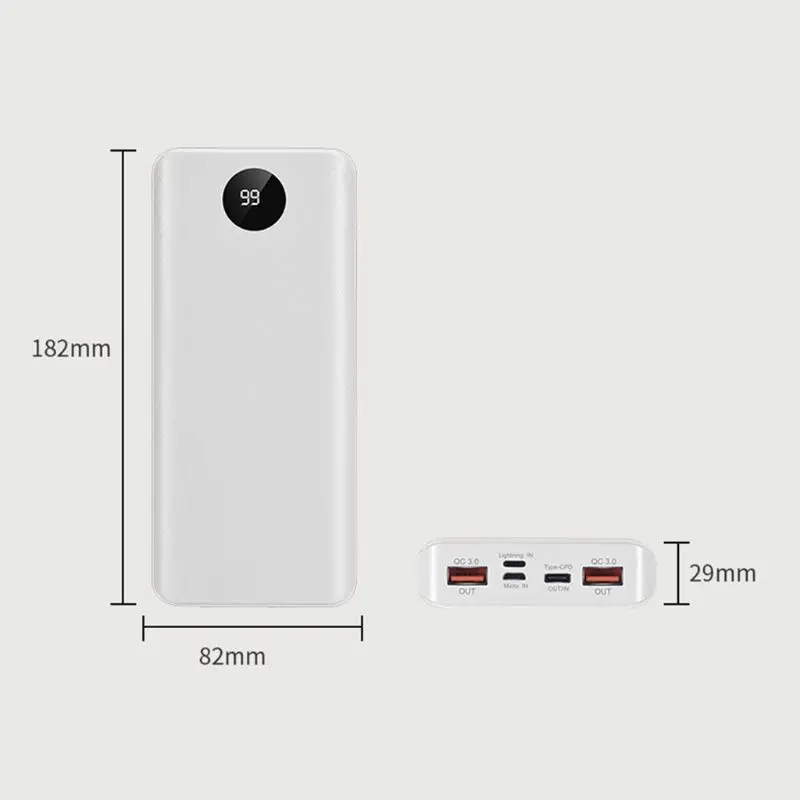 Чехол для внешнего аккумулятора QC 3 0 DIY быстрая зарядка внешний аккумулятор 18650