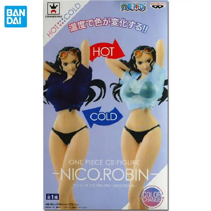 

20cm Original BANDAI ONE PIECE NicoRobin Anime Figure PVC Toys Decoration Collection figure For Friends Gifts Model Dolls