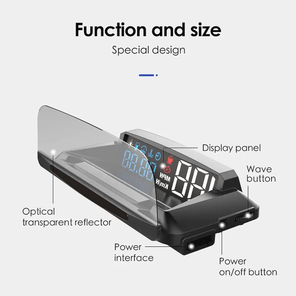 Обновленная версия OBD Автомобильный коллиматорный Дисплей L3 Автомобильная