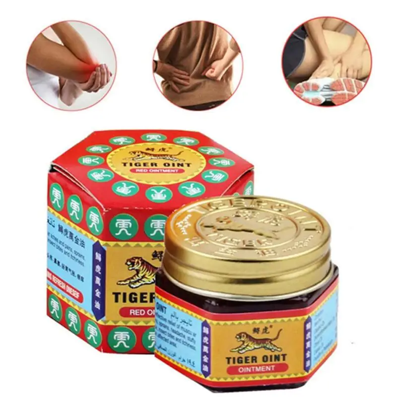

1 Pcs 100% Origin Thailand Pain Killer Tiger Ointment White Balm Ointment Muscle Pain Relief Ointment Soothe Itch Red Tiger Balm