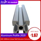 100-1000 мм алюминиевый профиль 2020, линейная рельсовая экструзия, детали для 3D-принтера с ЧПУ, алюминиевый профиль с ЧПУ европейского стандарта