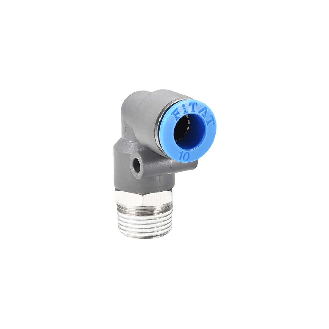 

Uxcell Elbow Push to Connect Air Fittings 10mm Tube OD X 3/8PT Male Thread Pneumatic Quick Release Connectors Grey