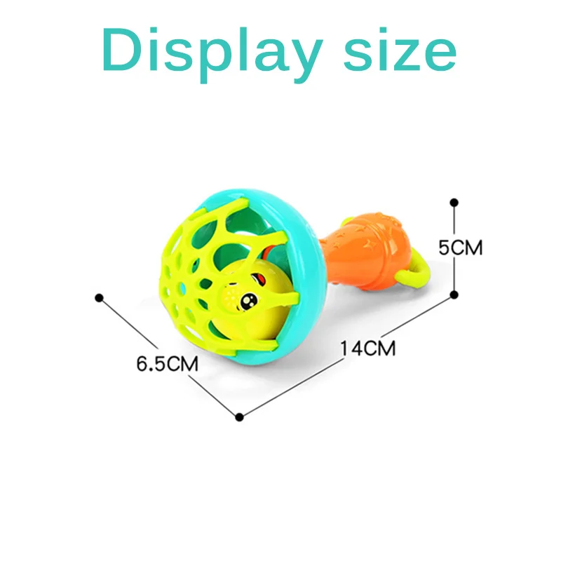 

Baby Toys Hand Bell Rattles Teether Ring Teething Rattles Hand Bell Mobiles Intelligence Grasping Gums Teether Hand Bell Hammer