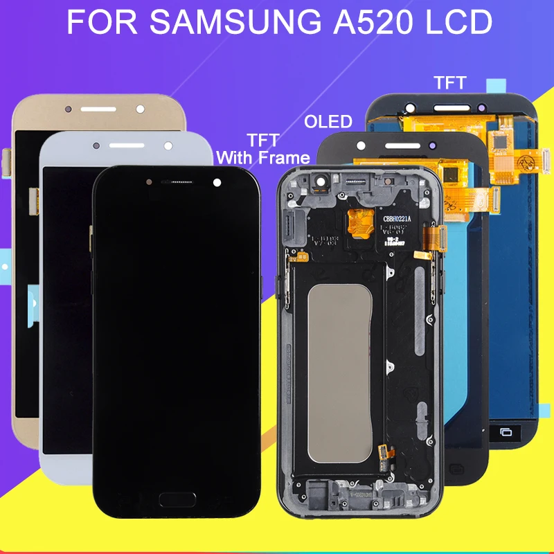ЖК дисплей Catteny A520F для Samsung Galaxy A5 2017 панель сенсорного экрана дигитайзер сборка