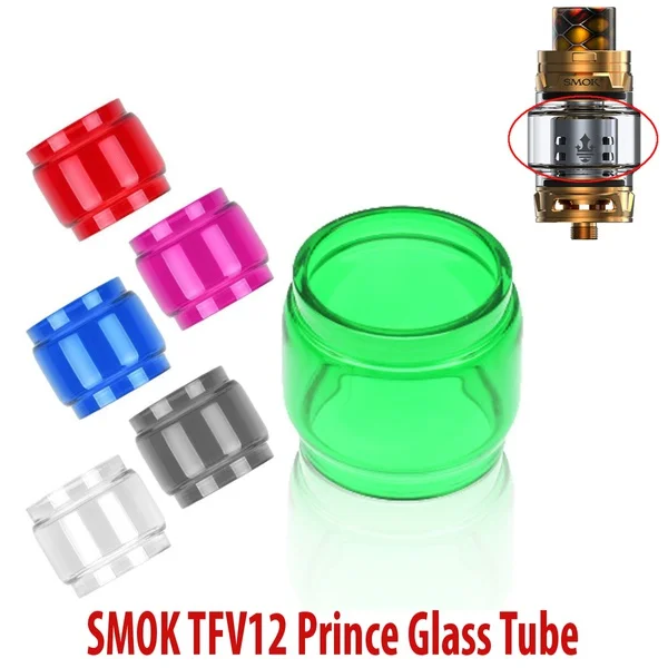 Сменная стеклянная трубка Pyrex лампочка Рукав Крышка для Smok TFV12 Prince бак