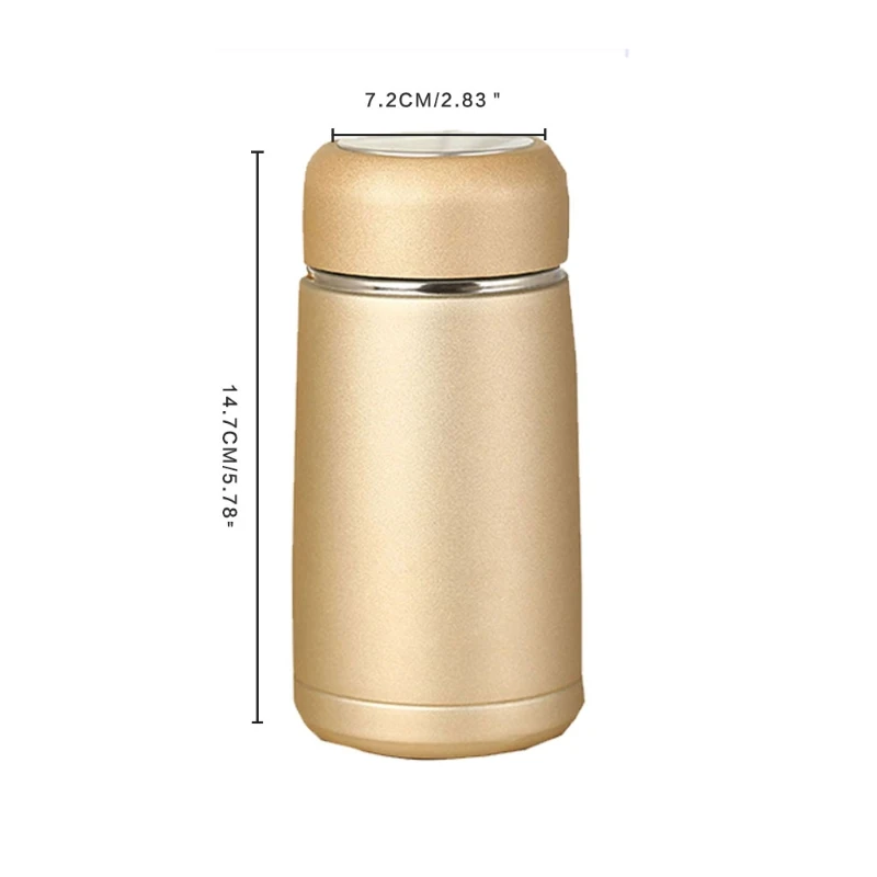 

300ml Stainless Steel Thermos Bottle Portable Straight Insulation Vacuum Flask Best Gifts For Couples