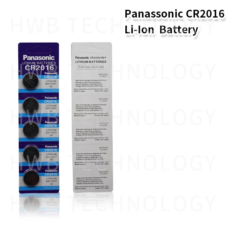 2 шт. бренд для PANASONIC cr2016 BR2016 DL2016 LM2016 KCR2016 ECR2016 3 в кнопки сотового монеты литиевые батареи для часов