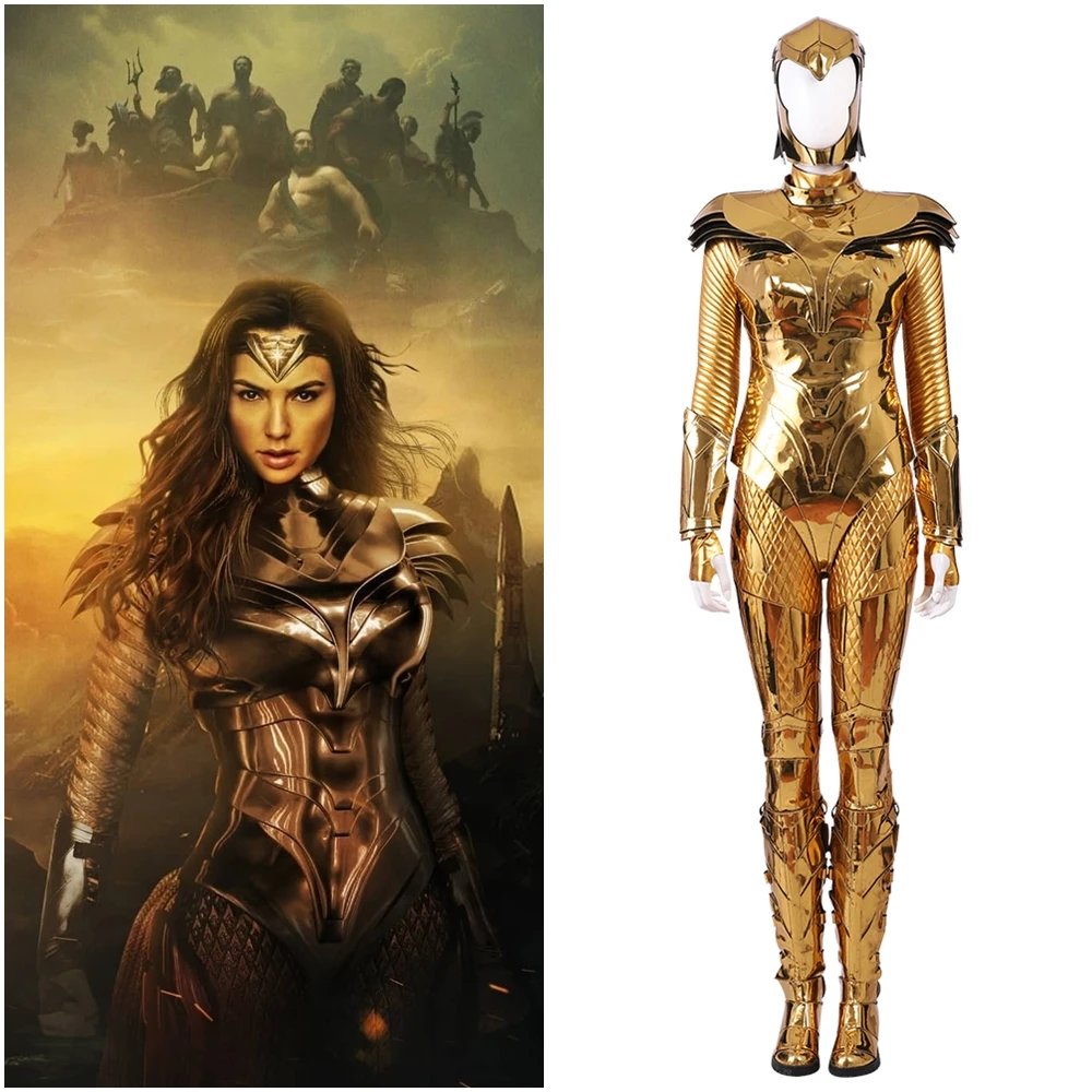 Wonder Woman 1984 WW84 костюм для косплея Диана Принц взрослых глянцевый Ver|Костюмы из