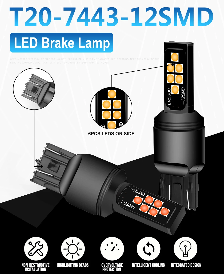 1156 BA15S P21W светодиодный PY21W BAU15S 1157 P21/5 Вт 7443 7440 W21W WY21W T20 светодиодный лампы автомобильная Поворотная сигнальная лампа автореверса стоп-сигналы