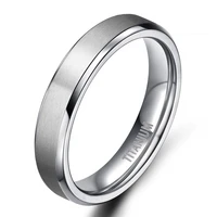 somen ring women 4mm titanium rings silver color brushed wedding band engagement rings simple fashion jewelry anillos mujer