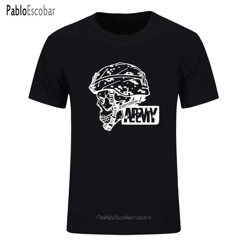 Футболка мужская хлопковая с принтом черепа свободная рубашка в стиле хип-хоп