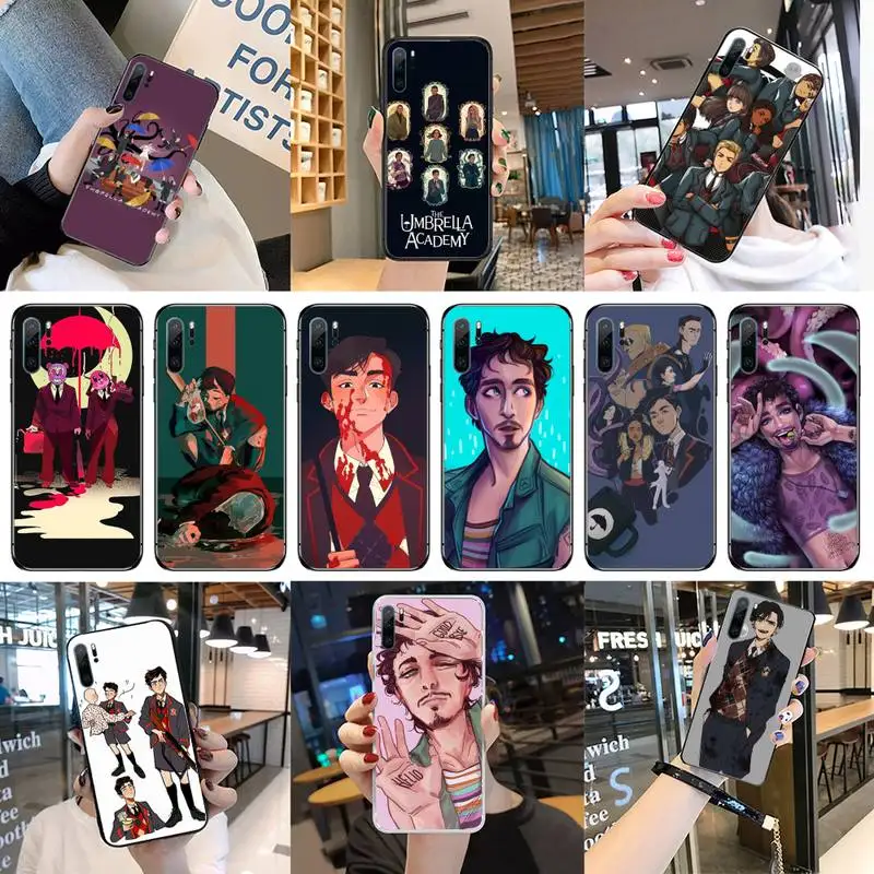 

The Umbrella Academy cartoon Phone Case For Huawei P40 P20 P30 Mate 40 20 10 Lite Pro Nova 5t P Smart 2019