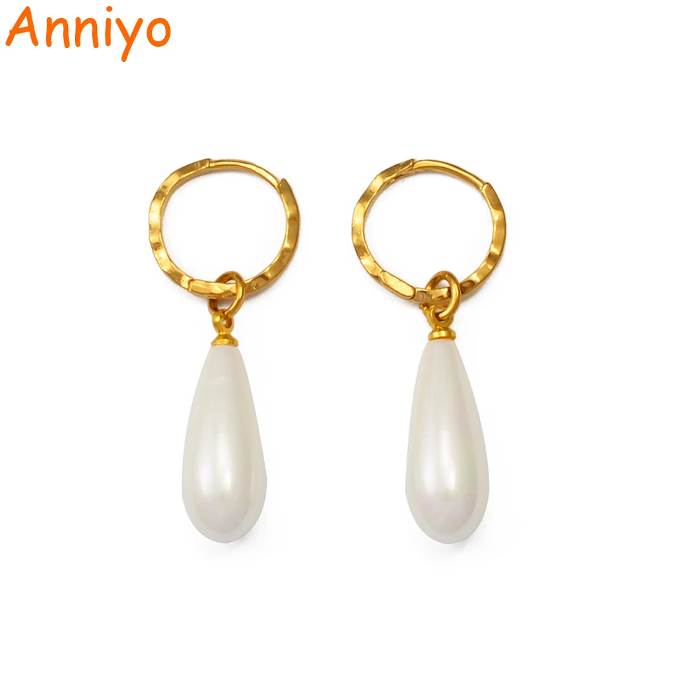 

Серьги Anniyo с гавайским жемчугом для женщин и девочек, серьги Kiribati, ювелирные изделия # 243306B