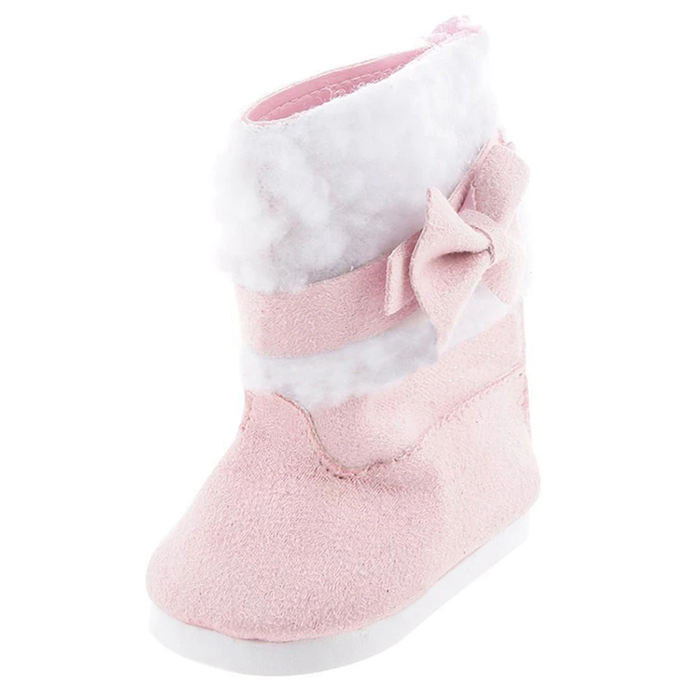 

1 Pair Of Winter Boots For 18-Inch Girl Doll Mini Shoes For Gifts Doll Accessories Doll Shoes Children Toys