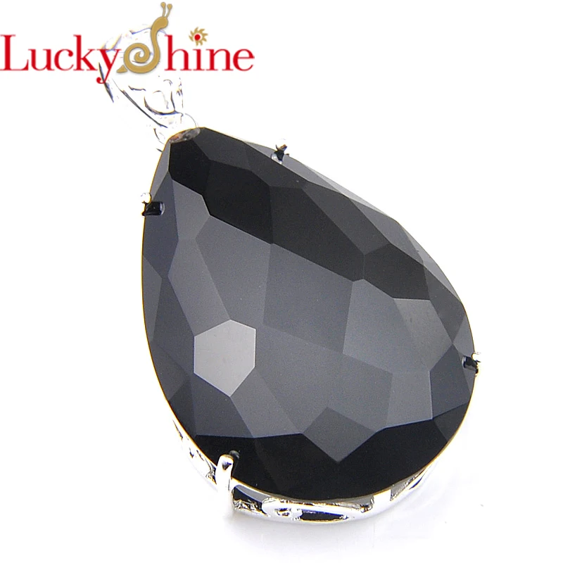 Luckyshine модное винтажное ювелирное изделие черное ожерелье из натурального оникса