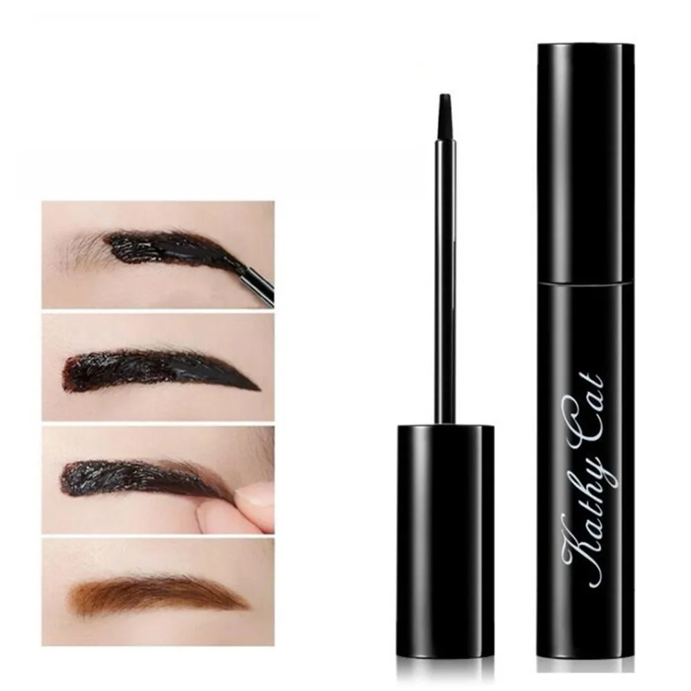 Гель для татуажа бровей Черный Кофейный Серый Отшелушивающий водостойкий тени