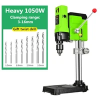 220v 1050w bench drill stand mini electric bench drilling machine drill chuck wood metal electric tools milling machine