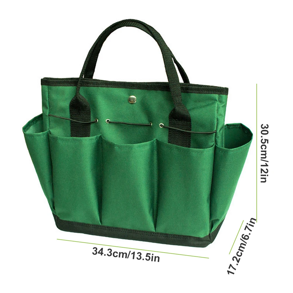 

Garden Tool Portable Bag Plant Tools Tote Bag Function Tools Pocket Heavy Duty Store Content Organizer Garden Storage Bag