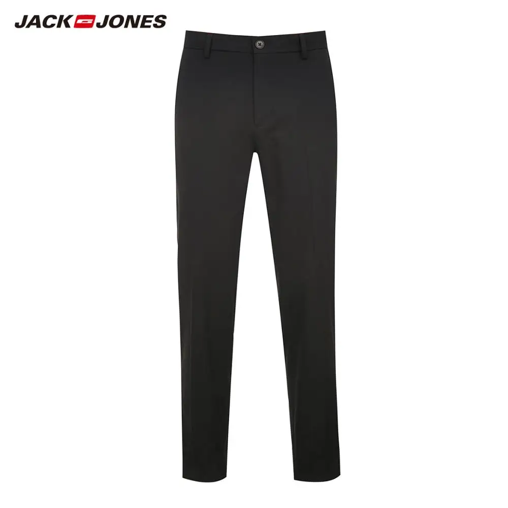 Мужские облегающие Стрейчевые хлопковые укороченные брюки JackJones базовая 220114541 |