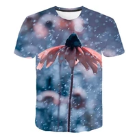 2021 fashion mens t shirt menwomen 3dt shirt harajuku abstract 3d crystal flower t shirt half sleeve ladies flower pattern top