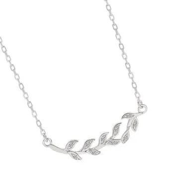 

Simple Student Personality Mori Small Fresh Pendant Jewelry Small Leaf Necklace Olive Branch Leaf Necklace K9L-1063X