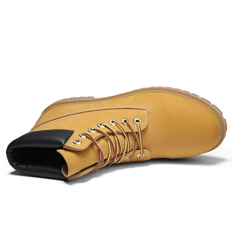 Зимние ботинки мужская обувь теплые зимние с мехом Рабочая из натуральной кожи