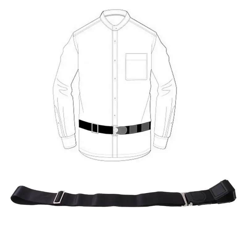 

Men Women Shirt Stay Non-Slip Bandage Adjustable Wrinkle-Proof Holder Fixing Straps Locking Tucked Waist Belt Formal Office 85WB