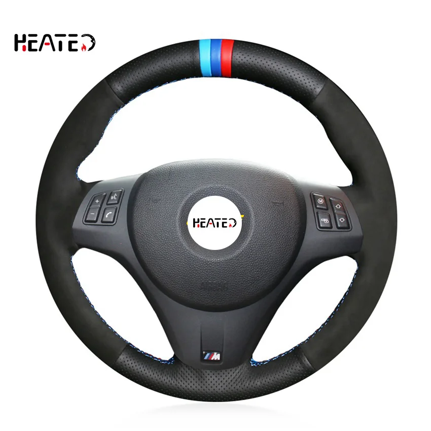 Оплетка для руля BMW M Sport M3 E90 E91 E92 E93 E87 E81 E82 E88 Alcantara кожаный чехол BMW|Чехлы на руль| |