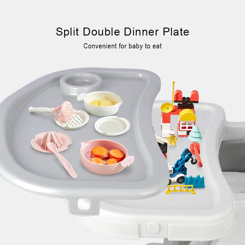 Бесплатная доставка Роскошный многофункциональный детский высокий стул с