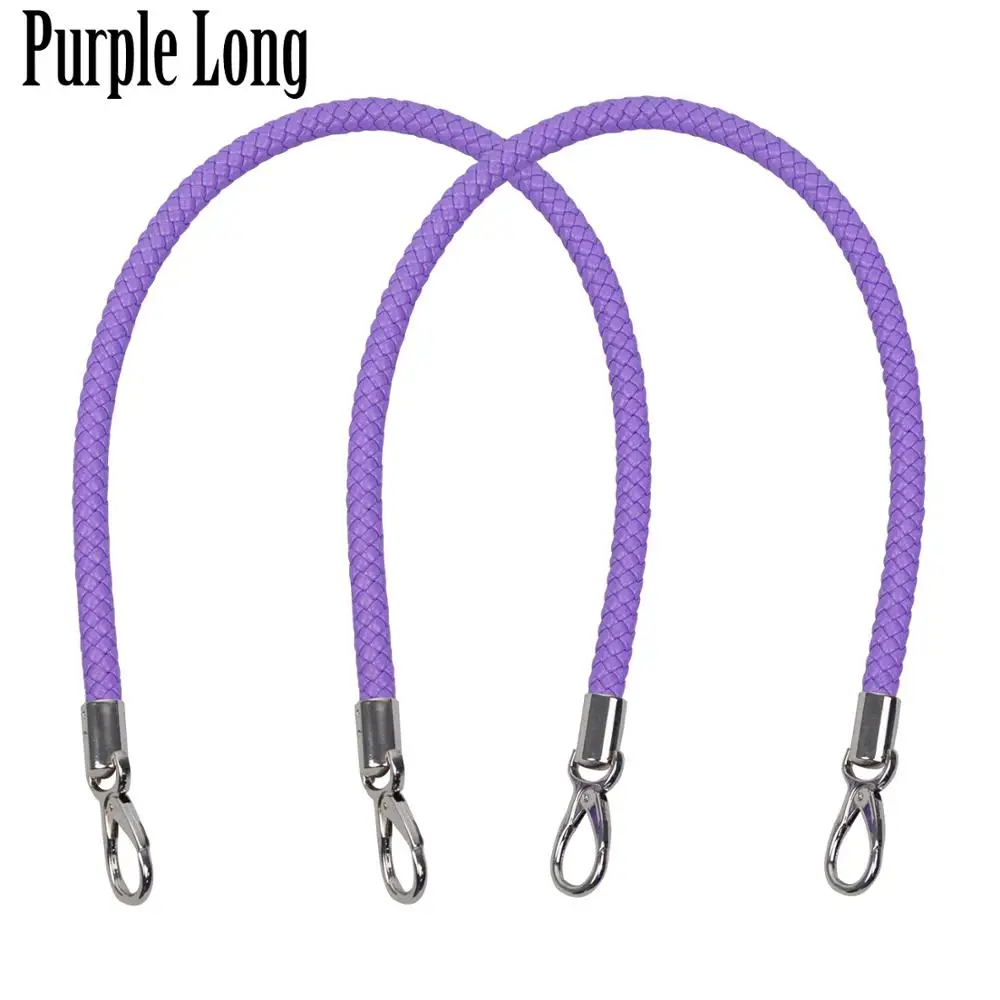 purple long TANQU Новинка 1 пара Obag ручки длинный короткий ремень для Obag EVA Obag женская сумка через плечо - Цвет: purple long