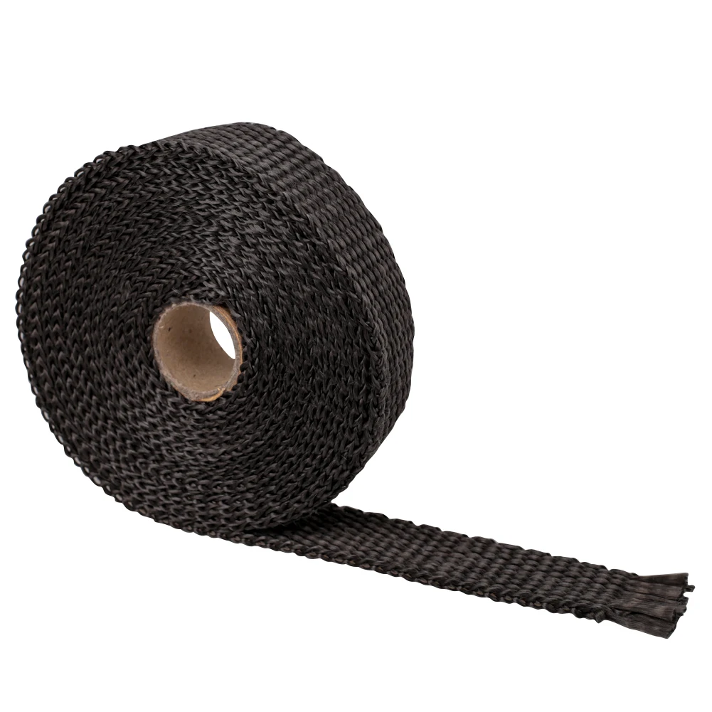 

5M*2.5cm Fiberglass Heat Shield Motorcycle Exhaust Header Pipe Heat Wrap Tape Thermal Protection+ 4 Ties Exhaust Pipe Insulat