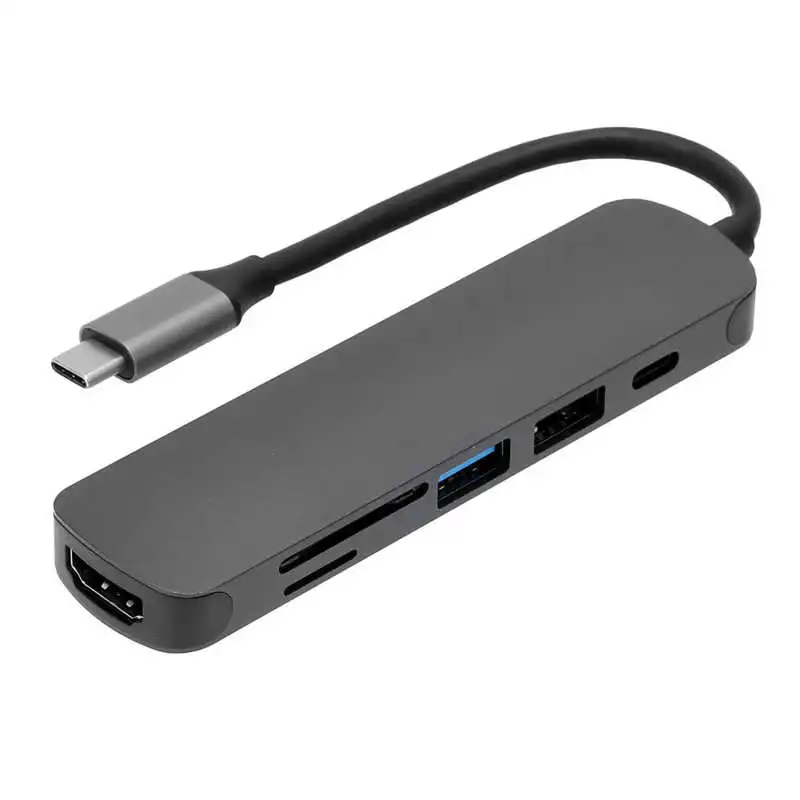 Крышка веб-камеры для ноутбуков USB C Hub 6 в 1 /TF-карта чтения типа адаптер док-станция