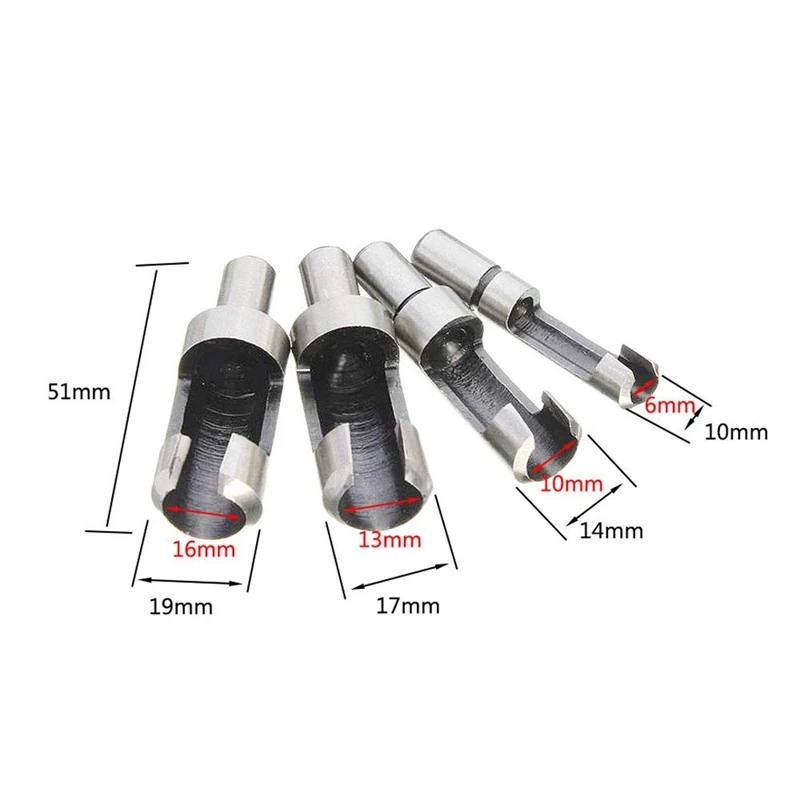 8 шт. конусный коготь из быстрорежущей стали резец с резьбой по дереву 5/8 дюйма 1/2
