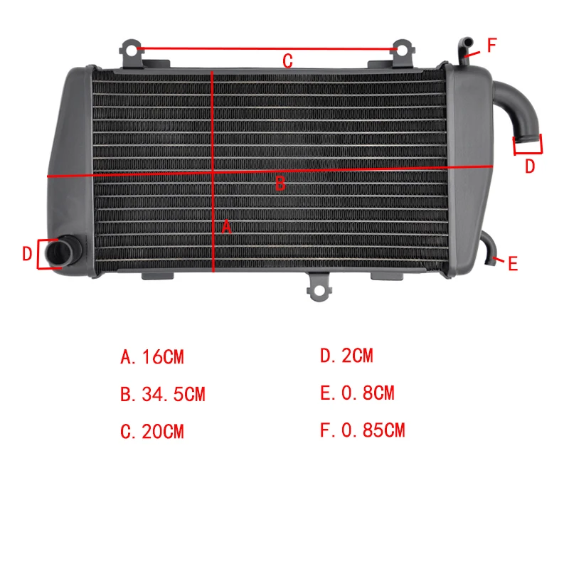 for honda gl1800 gl 1800 goldwing 1800 2001 2005 motorcycle engine radiator aluminium motor bike replace part cooling cooler free global shipping