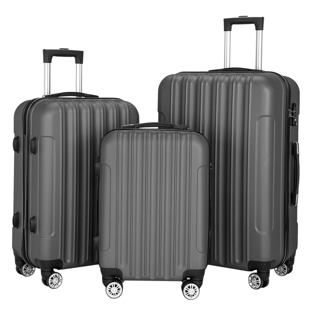 【Sinor】Yes, 3pcs only 99.99/set 3-in-1 Multifunctional Large Capacity Traveling Storage Suitcase Pink