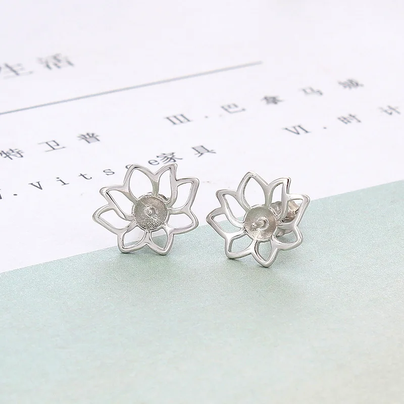 

S925 Korean fashion simple rose freshwater pearl earrings sterling silver earrings women stud earrings for women hypoallergenic