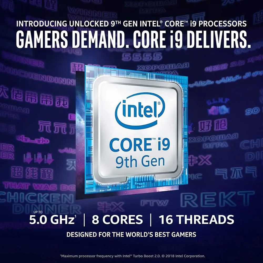 Intel Core i9 9900K настольный процессор 8 ядер до 5 0 ГГц Turbo разблокированный LGA1151 300 серия