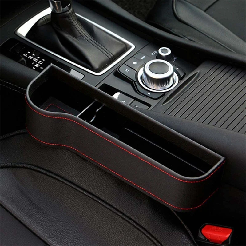 

Car Seat Organizer Crevice Storage Box Car Gap Auto Interior Organizer Slit Filler Holder For Wallet Phone Slit Pocket Dropship