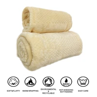 Multi-Sizes Flannel Throw Blankets Soft and Warm Covers for Pets Dogs Cats Fluffy Comfortable Flatsheet Machine Washable