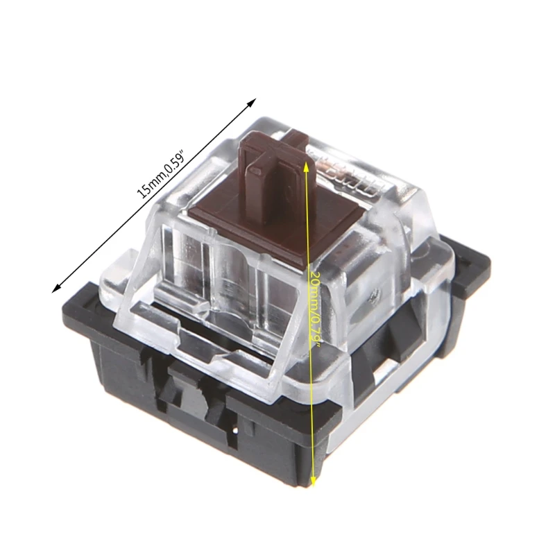 10Pcs 3 Pin KeyCaps Brown Mechanical Keyboard Switch for Cherry MX | Компьютеры и офис