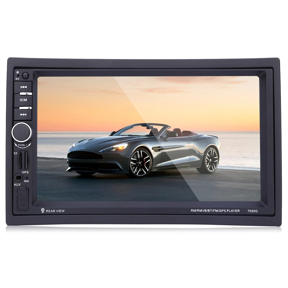 Автомобильный DVD плеер 2 DIN 7 '' 1080P 7020G 12 В сенсорный экран GPS навигация с пультом