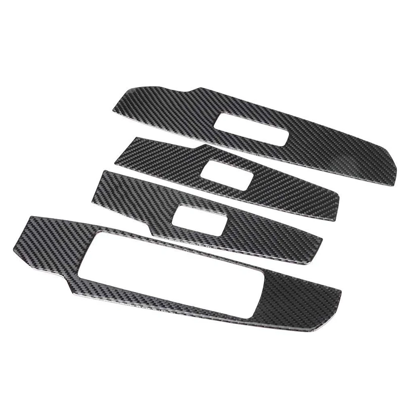 Верхние 4 шт. автомобильные стеклоподъемники из углеродного волокна панель