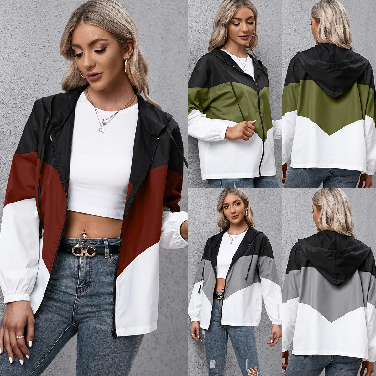 

Водонепроницаемая одежда Donsignet с капюшоном, уличная спортивная одежда для альпинизма, дождевик, повседневное пальто, куртка, женская блузка