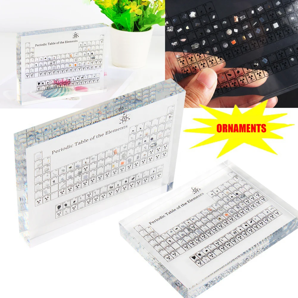 

Acrylic Ethereal 2nd Edition Preiodic Table Transparent Ornament for Kids Teaching School Day DQ-Drop