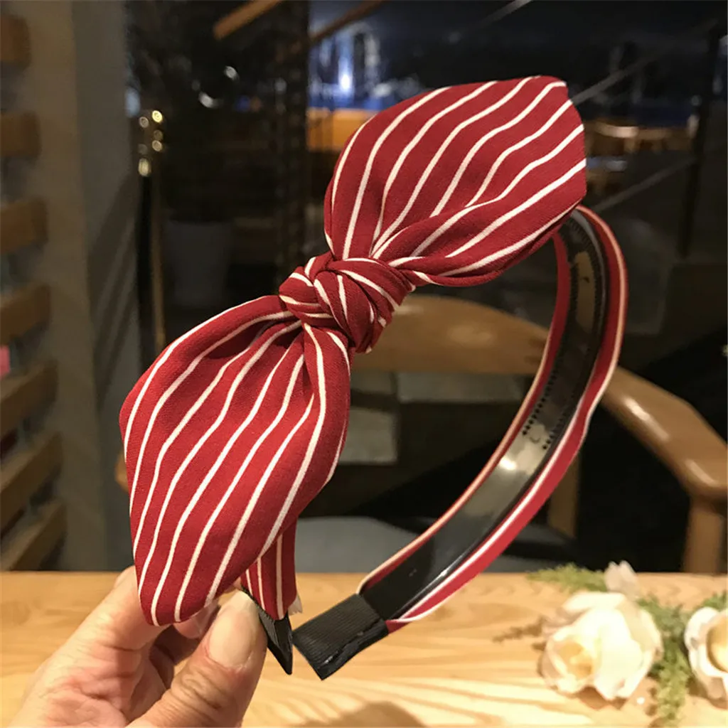 Женские полосатые аксессуары для волос Женская крестообразная головная повязка