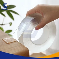 1235m nano tracsless tape double sided tape transparent no trace reusable waterproof adhesive tape cleanable home gekkotape