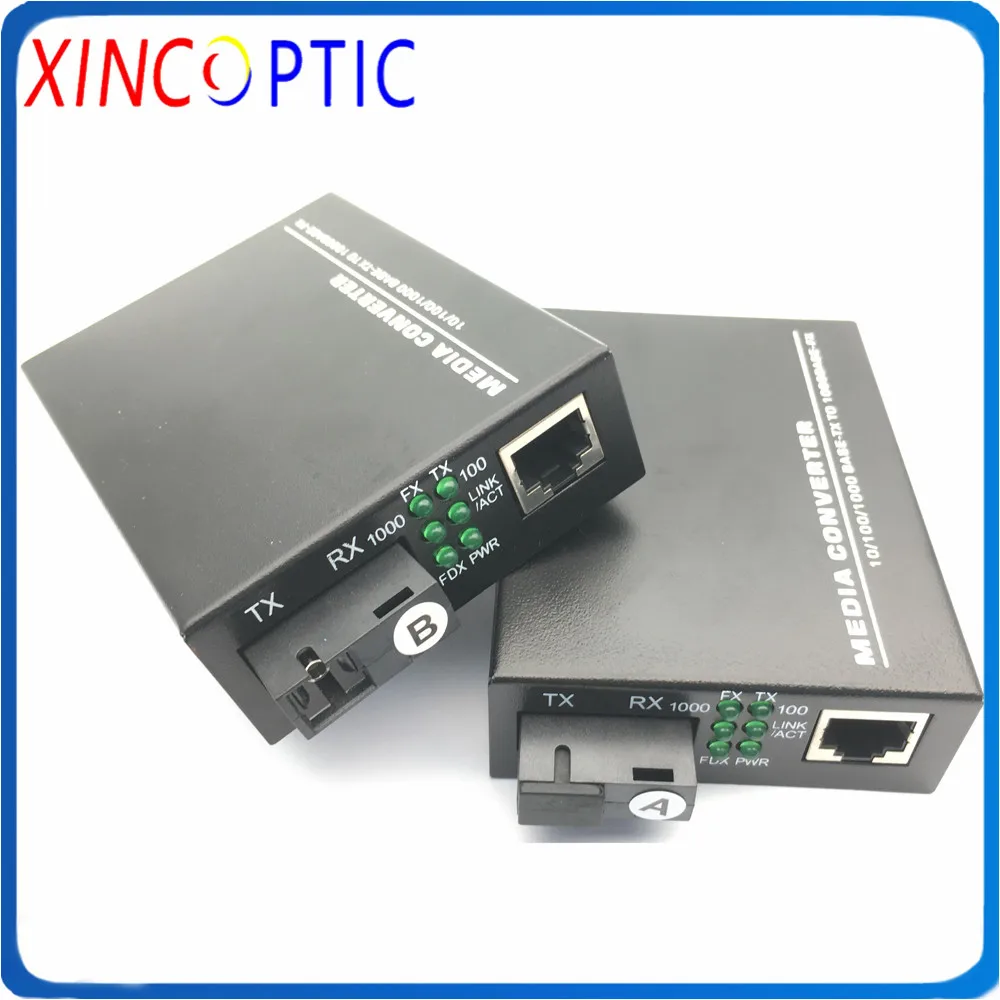 Медиа-конвертер Gigabit Ethernet 1 25 ГБ/сек. двунаправленный одномодовый волоконный