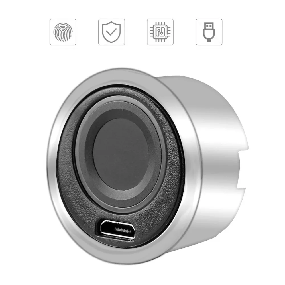 Full Automatic Semiconductor Keyless Fingerprint Lock Cabinet Drawer Security Combination Lock