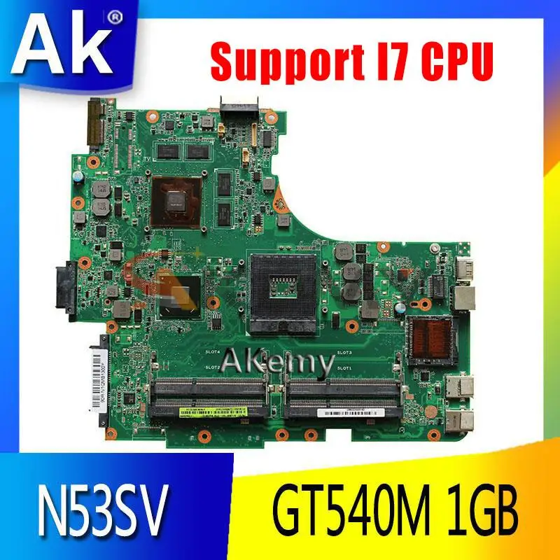 Материнская плата AK N53SV для ноутбука ASUS N53SN N53SM N53S N53 протестированная